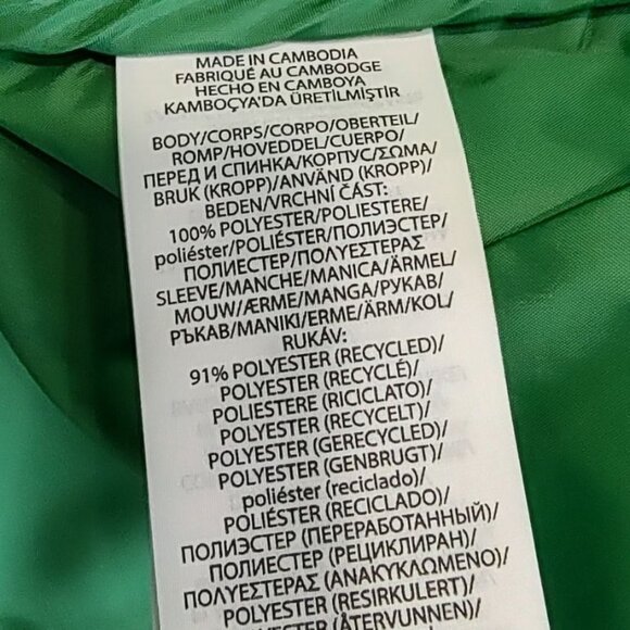 Ralph Lauren RLX Jacket L Winter Quilted Panel Hybrid Pullover Raft Green  Rose - Picture 13 of 13